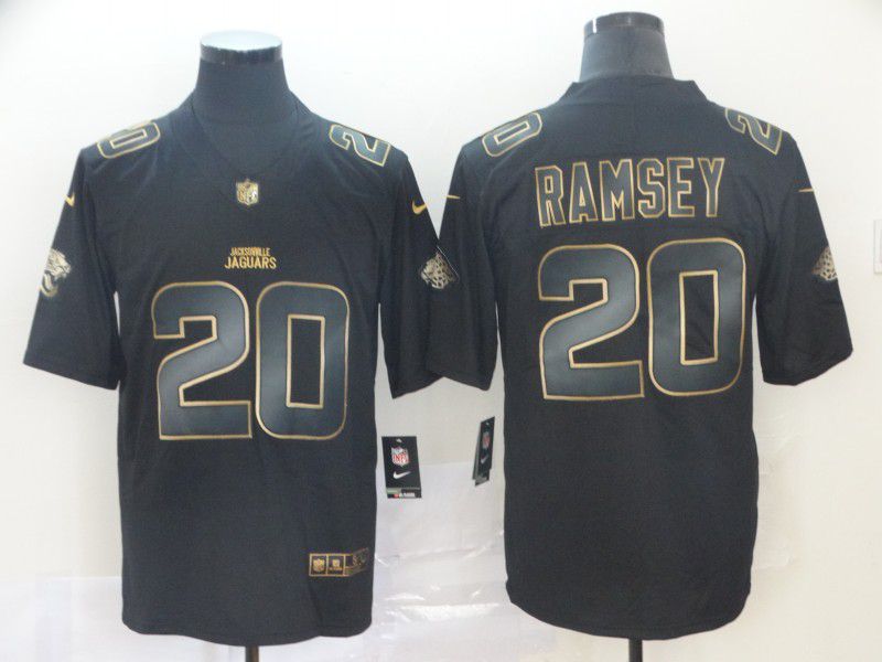 Men Jacksonville Jaguars #20 Ramsey Nike Vapor Limited Black Golden NFL Jerseys->dallas cowboys->NFL Jersey